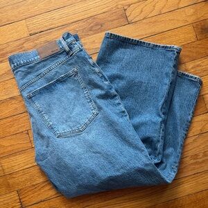 Madewell Wide-Leg Denim Jeans in Medium Blue